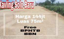 Kavling Solobaru Sukoharjo