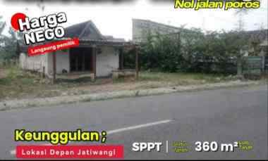 tanah strategis depan jatiwangi cocok minimarket usaha