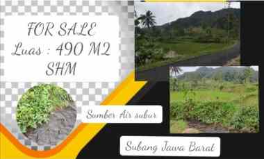 tanah subur air view pegunungan subang