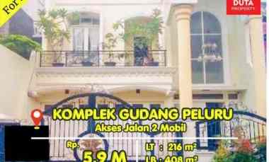 Dijual Cepat Rumah Komplek Gudang Peluru Tebet Strategis Jalan 2 Mobil