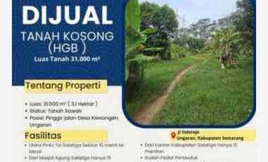 Tanah Tegal Luas Cocok untuk Usaha