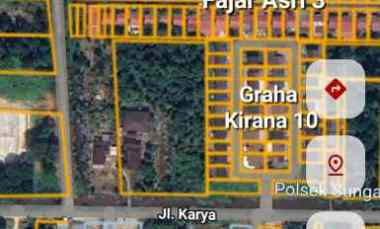 Tanah Ukuran 80x20 1597 m2 . 8 Kavling . Lokasi Jln.Karya