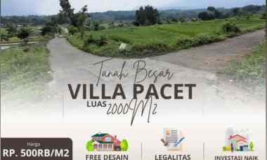 Tanah Ukuran Besar Villa Pacet