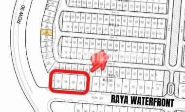 tanah waterfront row 25 citraland surabaya barat