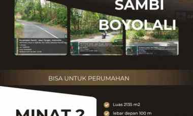 Tanah Zona Kuning Pekarangan Sambi Boyolali