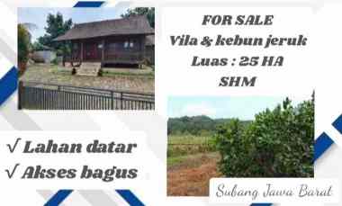 vila kebun jeruk produktif subang jawa barat