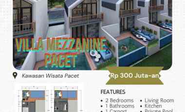 Villa Luasan Besar Murah Kawasan Pacet